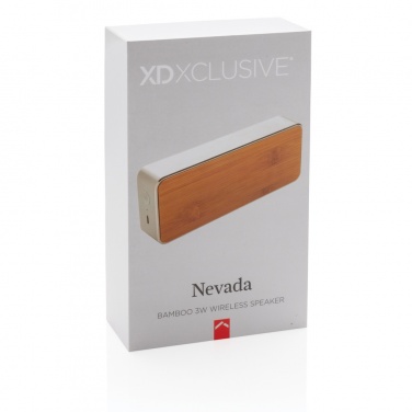 Logotrade promotional giveaways photo of: Nevada Bamboo 3W wireless speaker