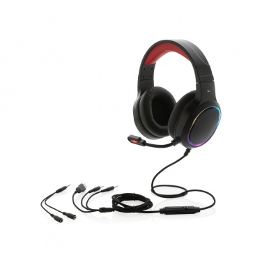 Logo trade advertising products picture of: RGB gaming headset