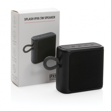 Logo trade advertising products picture of: Splash IPX6 3W speaker