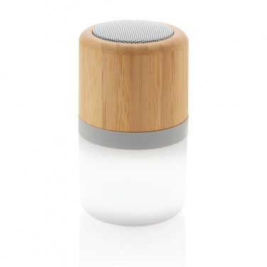 Logotrade promotional item image of: Bamboo colour changing 3W speaker light