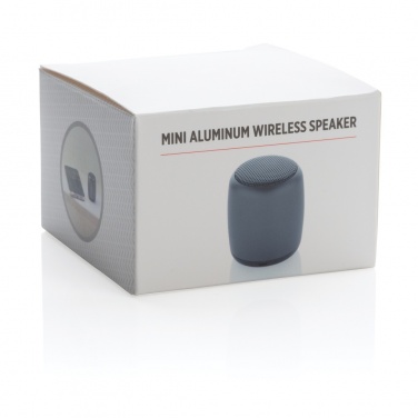 Logotrade promotional product image of: Mini aluminium wireless speaker