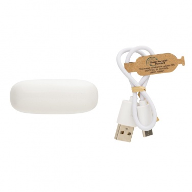 Logo trade promotional gift photo of: RCS recycled plastic Liberty Pro wireless earbuds