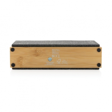 Logo trade corporate gifts image of: Wynn 10W bamboo wireless speaker