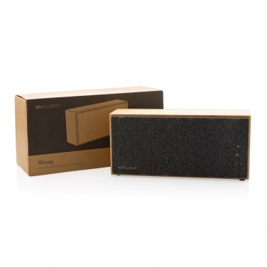 Logo trade promotional merchandise picture of: Wynn 20W bamboo wireless speaker
