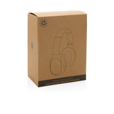 Logotrade business gift image of: RCS recycled plastic Elite Foldable wireless headphone
