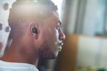 Logotrade promotional merchandise image of: Urban Vitamin Palm Springs RCS rplastic ENC earbuds