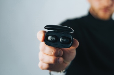 Logo trade promotional product photo of: Urban Vitamin Palm Springs RCS rplastic ENC earbuds