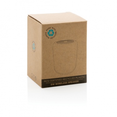 Logotrade business gift image of: RCS certified recycled plastic 5W Wireless speaker