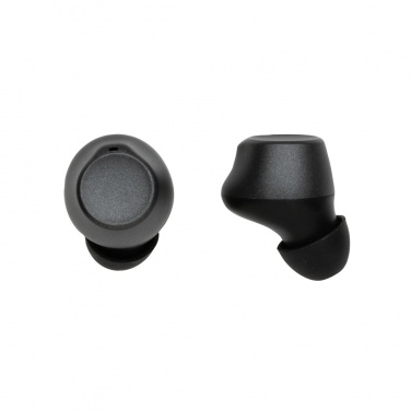 Logo trade promotional merchandise image of: Terra RCS recycled aluminium wireless earbuds