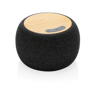 Logo trade promotional items image of: RCS Rplastic/PET and bamboo 5W speaker