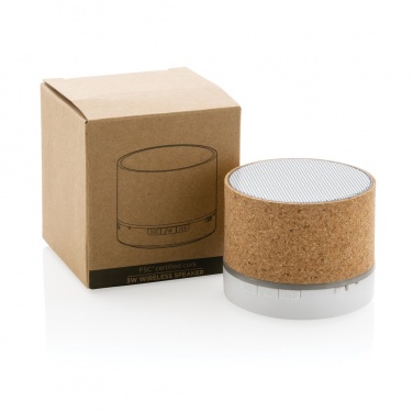Logotrade business gift image of: Cork 3W wireless speaker