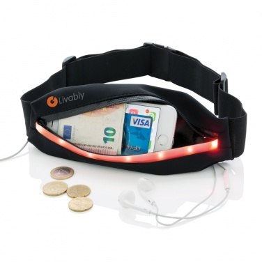 Logo trade advertising products image of: Running belt with LED