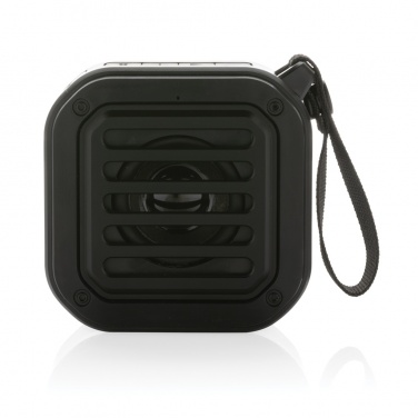 Logo trade promotional gift photo of: 3W RCS recycled plastic wireless sunwave solar speaker