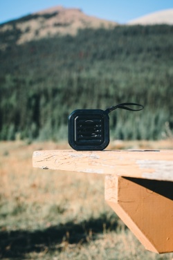 Logo trade promotional items picture of: 3W RCS recycled plastic wireless sunwave solar speaker