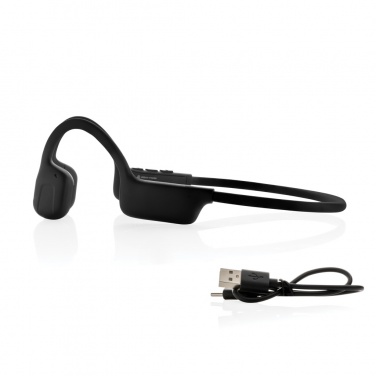 Logo trade corporate gifts image of: Urban Vitamin Glendale RCS rplastic air conductive headphone