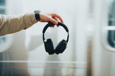 Logotrade promotional giveaway picture of: Irvine RCS recycled and repairable ANC wireless headphone