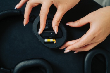 Logo trade promotional merchandise photo of: Irvine RCS recycled and repairable ANC wireless headphone