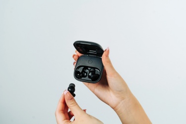 Logo trade business gift photo of: Lakewood RCS recycled and repairable wireless earbuds