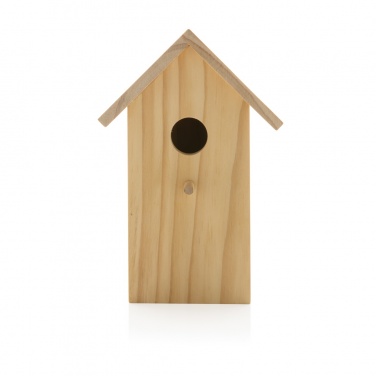 Logo trade promotional gift photo of: Wooden birdhouse
