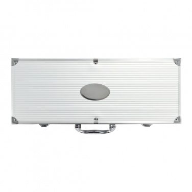 Logo trade business gifts image of: 12 pcs barbecue set in aluminium box