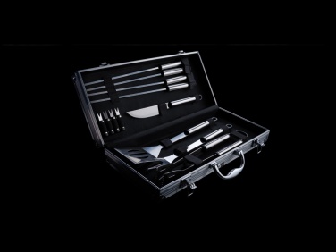 Logotrade promotional products photo of: 12 pcs barbecue set in aluminium box