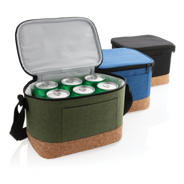 Logo trade business gift photo of: Two tone cooler bag with cork detail