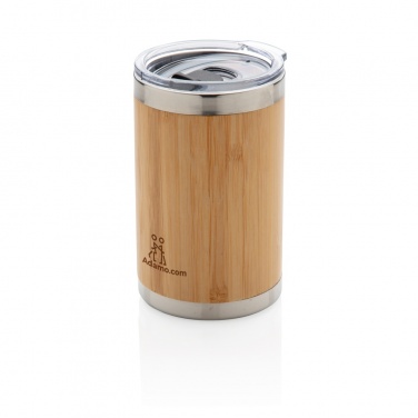 Logo trade promotional merchandise image of: Bamboo coffee to go tumbler