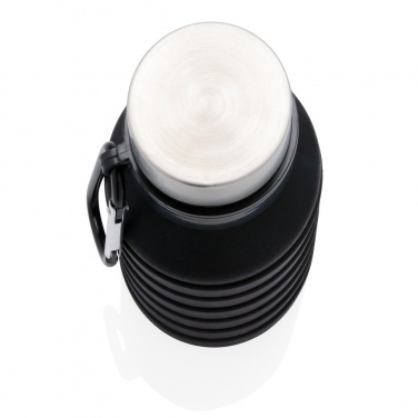 Logotrade corporate gift image of: Leakproof collapsible silicone bottle with lid