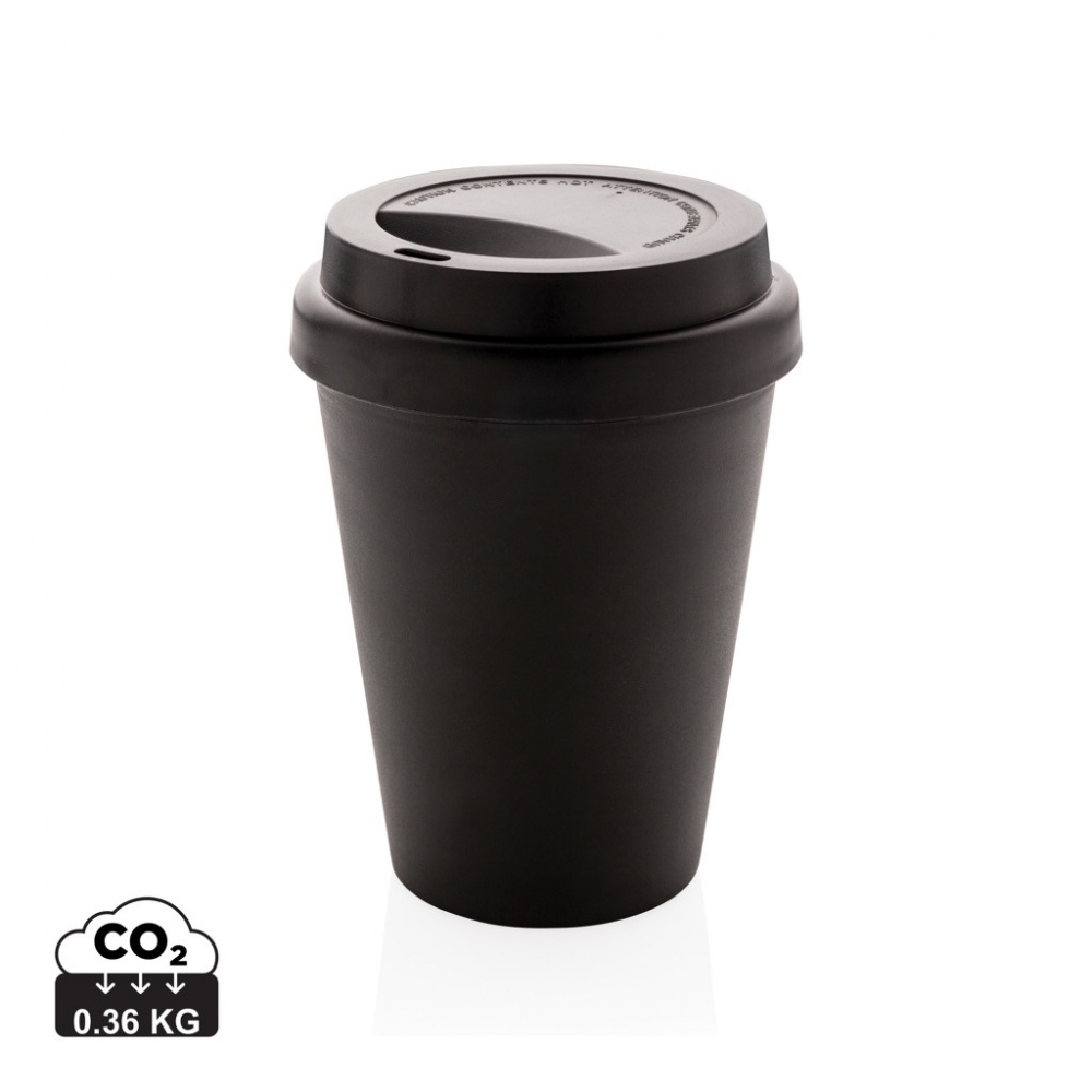 Logo trade business gifts image of: Reusable double wall coffee cup 300ml