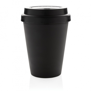 Logo trade promotional giveaways picture of: Reusable double wall coffee cup 300ml