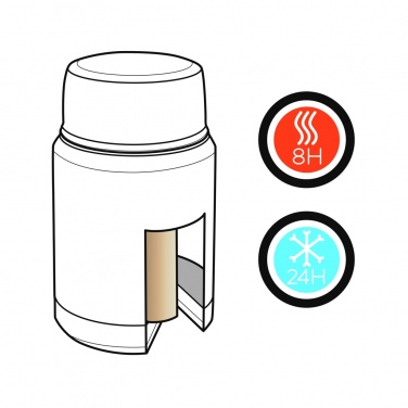 Logo trade promotional items picture of: Swiss Peak Elite copper vacuum food container