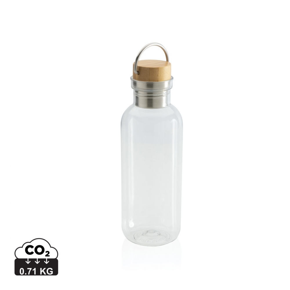 Logo trade promotional gift photo of: RCS RPET bottle with bamboo lid and handle