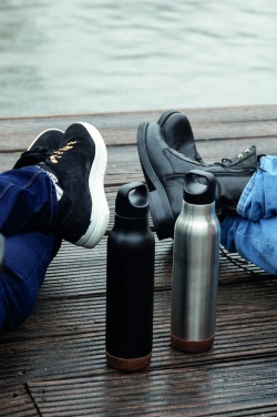 Logo trade promotional merchandise picture of: Cork leakproof vacuum flask