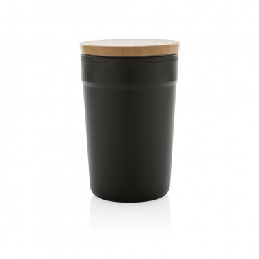 Logo trade promotional gifts image of: GRS certified recycled PP mug with bamboo lid