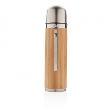 Logotrade corporate gift image of: Bamboo vacuum travel flask
