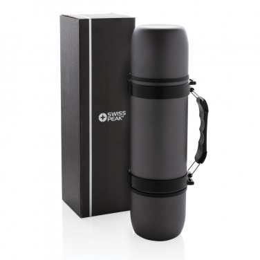 Logo trade promotional item photo of: Vacuum flask with 2 cups