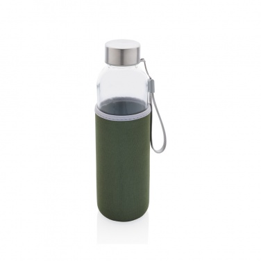 Logo trade promotional gift photo of: Glass bottle with neoprene sleeve