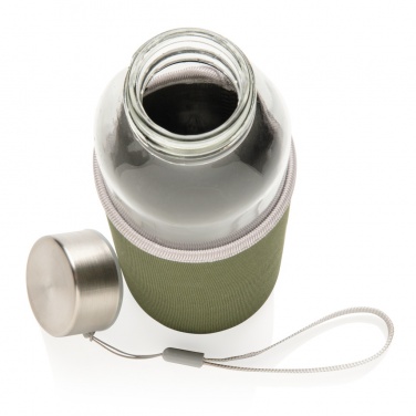 Logo trade promotional products image of: Glass bottle with neoprene sleeve