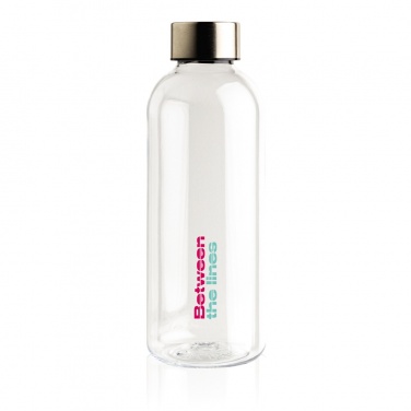Logo trade promotional gift photo of: Leakproof water bottle with metallic lid
