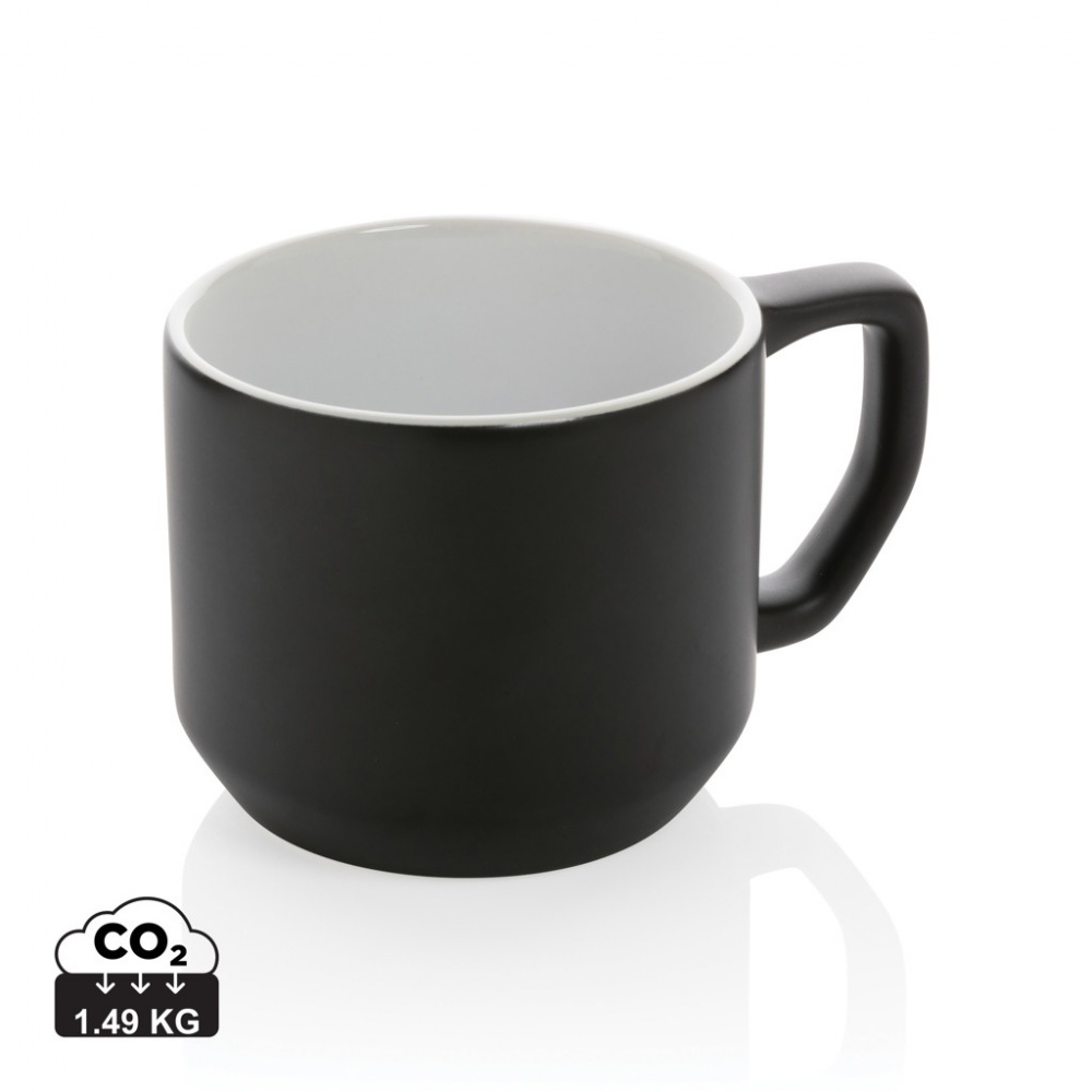 Logo trade promotional merchandise picture of: Ceramic modern mug 350ml