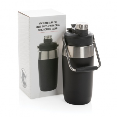 Logotrade promotional item picture of: Vacuum stainless steel dual function lid bottle 500ml
