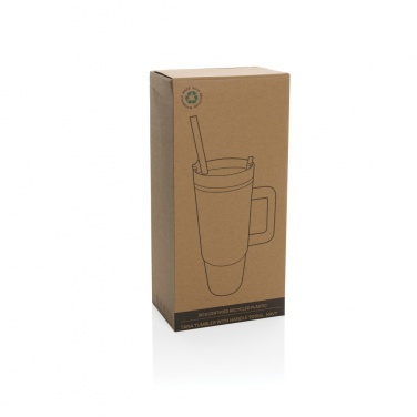 Logotrade corporate gift image of: Tana RCS plastic tumbler with handle 900ml
