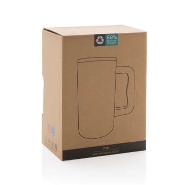Logotrade promotional gift picture of: Cube RCS certified recycled steel mug 800ml