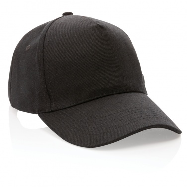 Logo trade promotional items image of: Impact 5panel 280gr Recycled cotton cap with AWARE™ tracer
