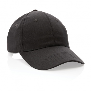 Logo trade promotional items image of: Impact 6 panel 190gr Recycled cotton cap with AWARE™ tracer