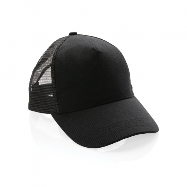 Logotrade promotional giveaway image of: Impact AWARE™ Brushed rcotton 5 panel trucker cap 190gr