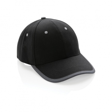 Logo trade business gifts image of: Impact AWARE™ Brushed rcotton 6 panel contrast cap 280gr