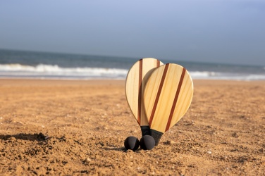 Logotrade promotional gift image of: Wooden frescobol tennis set