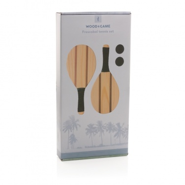 Logotrade promotional products photo of: Wooden frescobol tennis set