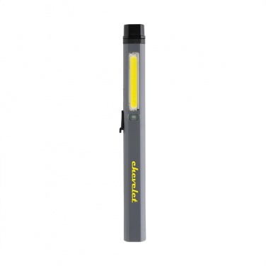 Logo trade corporate gifts picture of: Gear X RCS recycled plastic USB rechargeable pen light